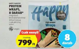 ALDI HAPPY HARVEST PROTEIN WRAPS, 8 DARAB ajánlat