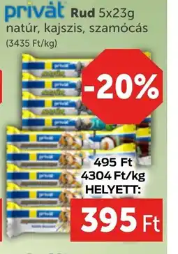 PRIVÁT Privat Rud 5x23g ajánlat