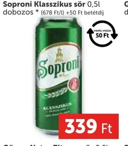 PRIVÁT Soproni Klasszikus sör 0,5l dobozos ajánlat