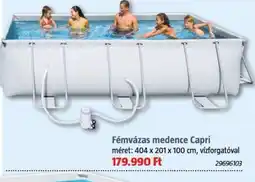 Fémvázas medence Capri