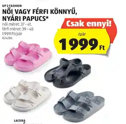 ALDI Női vagy férfi könnyű, nyári papucs ajánlat