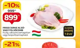 Auchan Friss csirke als- vagy felsőcomb ajánlat