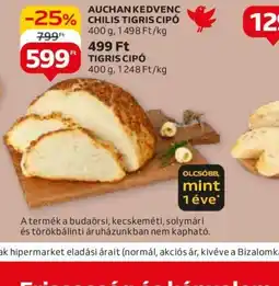 Auchan Auchan kedvenc Chili Tigris cipő 400 g ajánlat