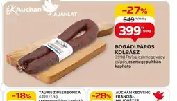 Auchan Bogádi páros kolbász ajánlat
