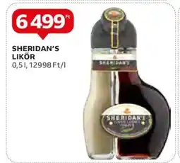 Auchan SHERIDAN'S LIKŐR 0,5l ajánlat