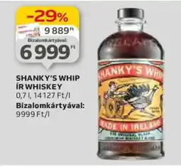 Auchan SHANKY'S WHIP ÍR WHISKEY 0,7l ajánlat