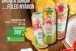 Coop BORSODI FRISS SÖR 0,5l ajánlat