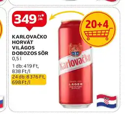 KARLOVAČKO HORVÁT DOBOZOS SÖR 0,5l