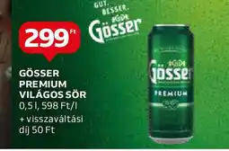 Auchan GÖSSER PREMIUM VILÁGOS SÖR 0,5l ajánlat