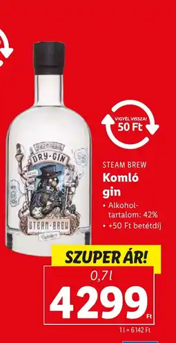Lidl STEAM BREW Komló gin 0,7l ajánlat
