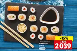 Lidl CHEF SELECT TO GO Sushi Box 2 före 323,5g ajánlat