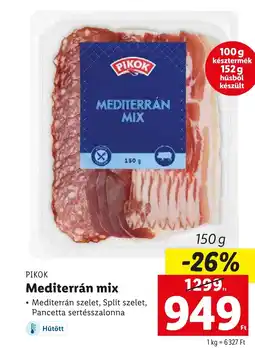 Lidl PIKOK Mediterrán mix 150g ajánlat