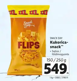 Lidl SNACK DAY Kukorica- snack 150/250g ajánlat