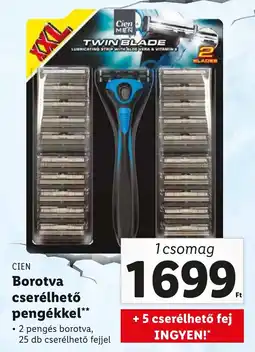 Lidl CIEN Borotva cserélhető pengékkel 1cs ajánlat