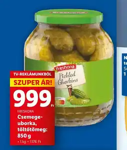 Lidl FRESHONA Csemege- uborka, töltőtömeg: 850 g ajánlat