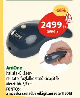 Fressnapf AniOne hal alakú lézer- mutató ajánlat