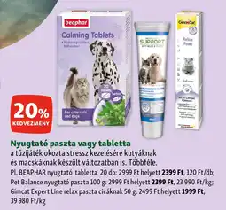 Fressnapf Nyugtató paszta vagy tabletta ajánlat
