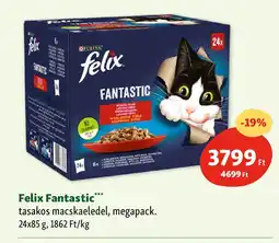 Fressnapf Felix Fantastic tasakos macskaeledel, megapack 24x85g ajánlat