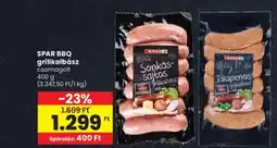 Spar SPAR BBQ grillkolbász 400g ajánlat