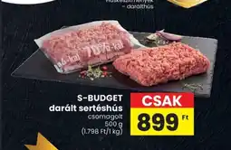 Spar S-BUDGET darált sertéshús 500g ajánlat