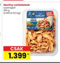 Spar Morliny csirke kebab 350g ajánlat