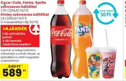 Spar Coca-Cola, Fanta, Sprite szénsavas üdítőital 1,75l ajánlat