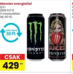 Spar Monster energiaital 0,5l ajánlat