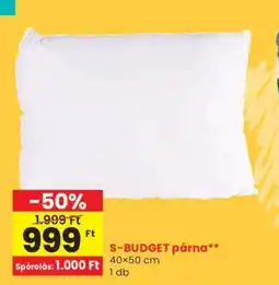 Spar S-BUDGET párna 1db ajánlat