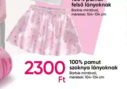 Pepco 100% pamut szoknya lányoknak ajánlat