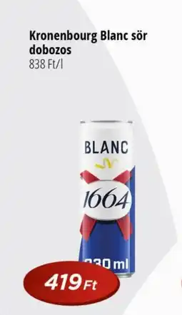 Kronenbourg Blanc sör dobozos