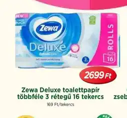 Zewa Deluxe toalettpapír többféle 3 rétegű 16 tekercs