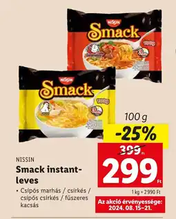 NISSIN Smack instant- leves 100g