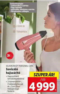 Lidl SILVERCREST® PERSONAL CARE Ionizáló hajszárító 1db ajánlat