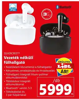 Lidl SILVERCREST® Vezeték nélküli fülhallgató /db ajánlat