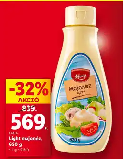 KANIA Light majonéz, 620 g