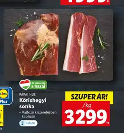 Lidl PÁPAI HÚS Körishegyi sonka 1kg ajánlat