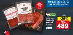 Lidl HAZÁNK KINCSEI Szeletelt szalámi 100g ajánlat