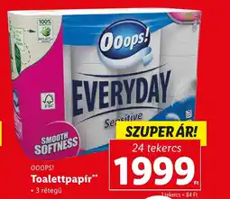 Lidl OOOPS! Toalettpapír 24tek ajánlat