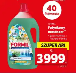 Lidl FORMIL Folyékony mosószer 5l ajánlat
