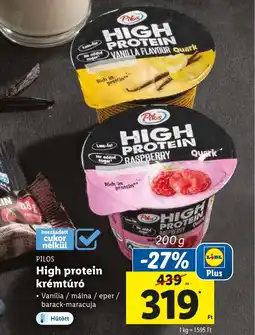Lidl PILOS High protein krémtúró 200g ajánlat