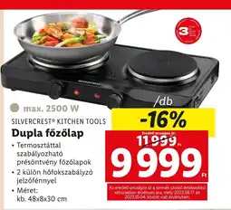 Lidl SILVERCREST® KITCHEN TOOLS Dupla főzőlap 1db ajánlat