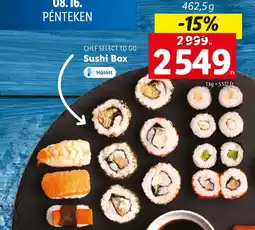 Lidl CHEF SELECT TO GO Sushi Box 462,5g ajánlat