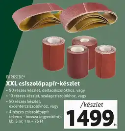 Lidl PARKSIDE® XXL csiszolópapír-készlet /készlet ajánlat