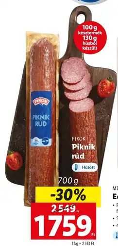 Lidl PIKOK Piknik rúd 700g ajánlat