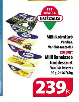 Coop Milli krémtúró 90g ajánlat