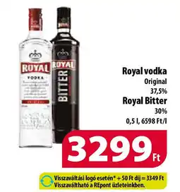 Coop Royal vodka/ Royal Bitter 0,5l ajánlat