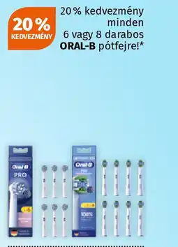 Müller ORAL-B pótfejre ajánlat
