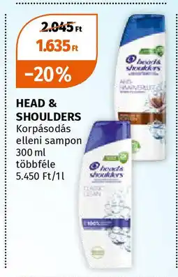 Müller HEAD & SHOULDERS Korpásodás elleni sampon 300 ml ajánlat