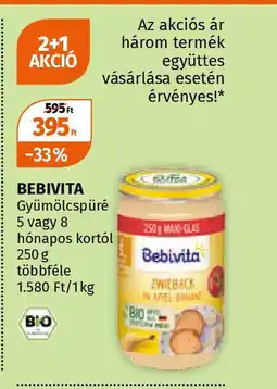 Müller BEBIVITA Gyümölcspüré 250g ajánlat