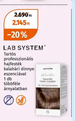 Müller LAB SYSTEM Tartós professzionális hajfesték kalahári dinnye eszenciával 1 db ajánlat